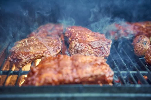 tender pork ribs with bbq glaze